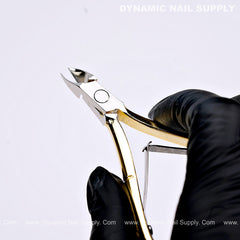 D501 - Ergonomic Carbon Steel Cuticle Nippers – Labor-Saving Design for Nail Techs and DIY Manicures