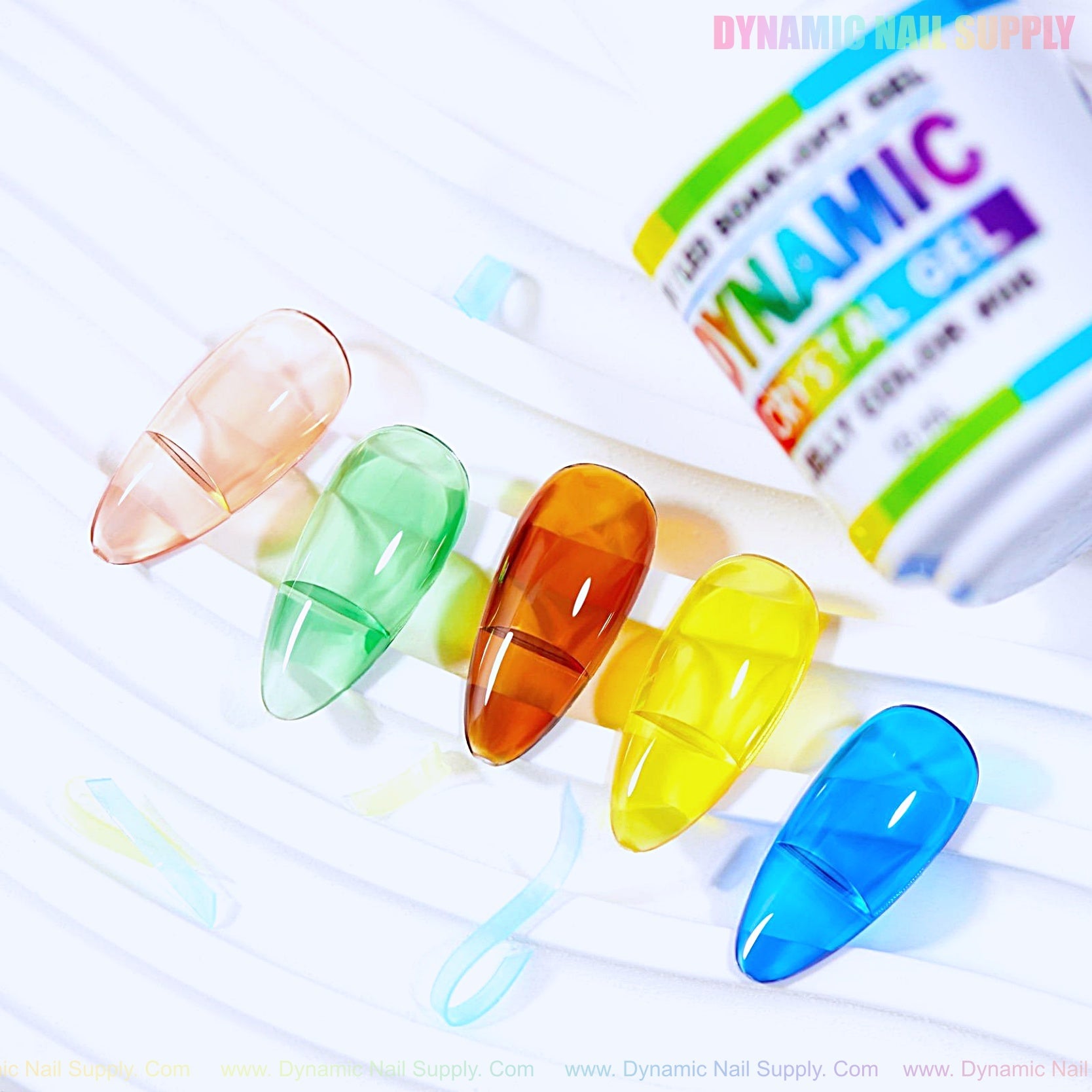 Crystal Gel Polish - Jelly Color Collection  (36 sheer colors)