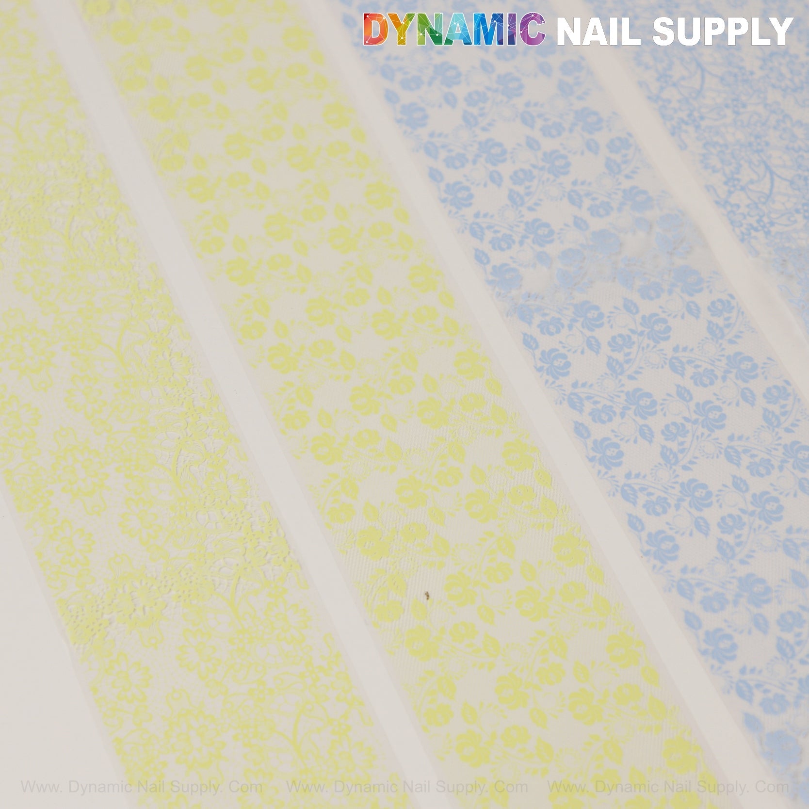 Blue Yellow Red Pink White Mixed Nail Foil 3 - Nail Art Design Foils
