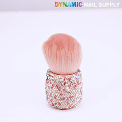 AB-Pink Rhinestone Small Dust Brush for Cleaning Up - Cleaning Tool For Acrylic Nails Powder Remover