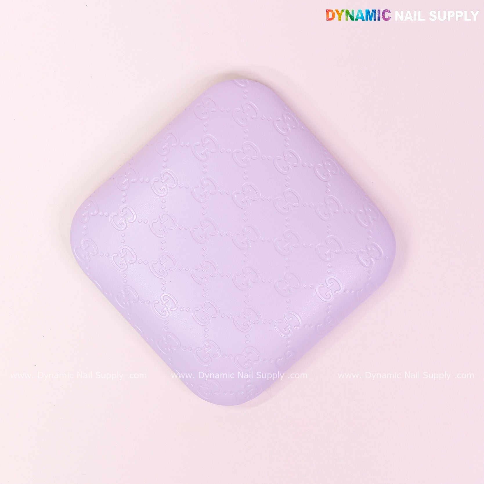 (Violet GC Engrave)  Leather Elbow Cushion Pad Arm Rest Support for Manicure or Pedicure