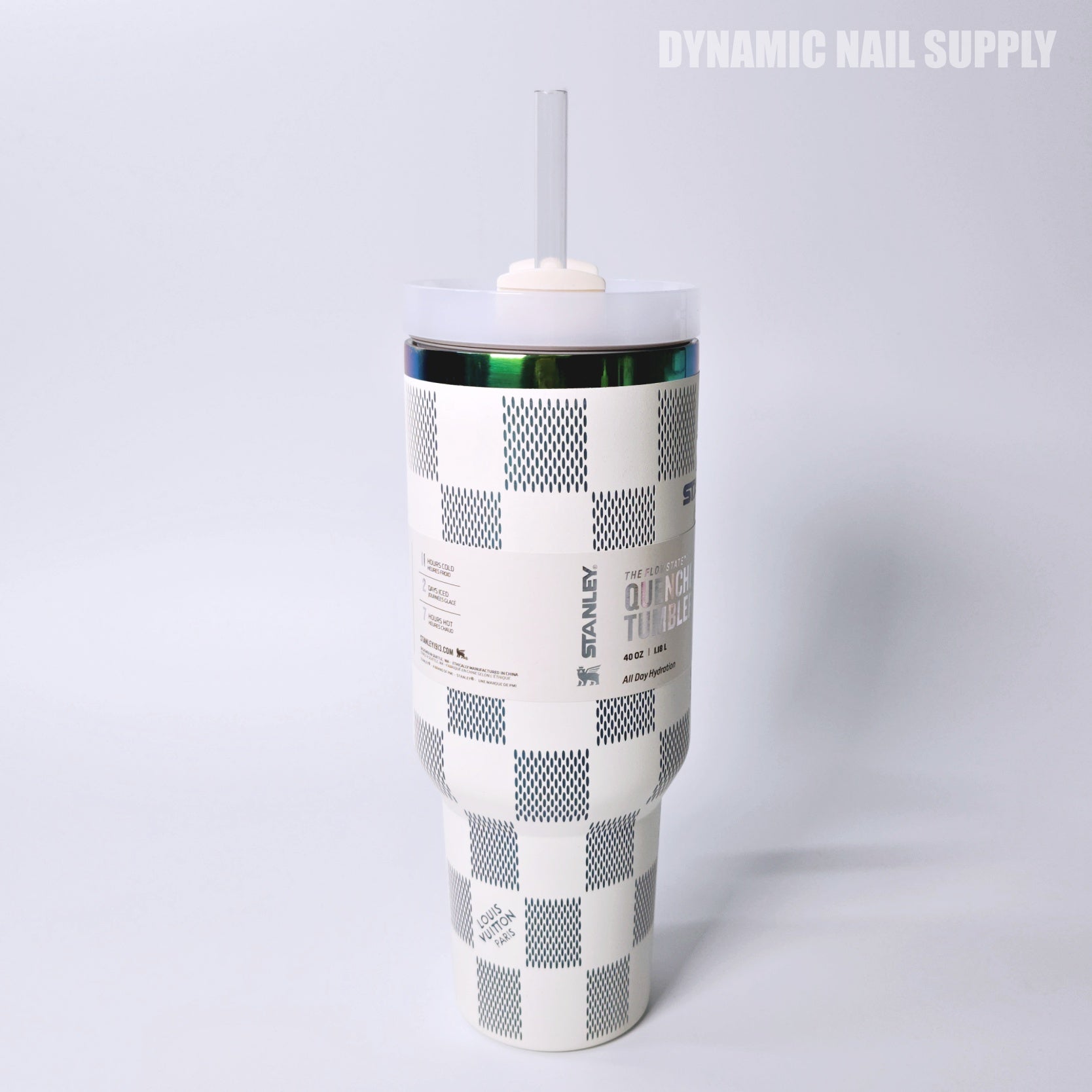 (White Caro) Stainless Steel Tumbler (40oz)