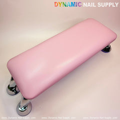 (Pink) Microfiber Leather Armrest with Cushion Pillow for Pedicure Manicure (Reposabrazos Para Manicura)