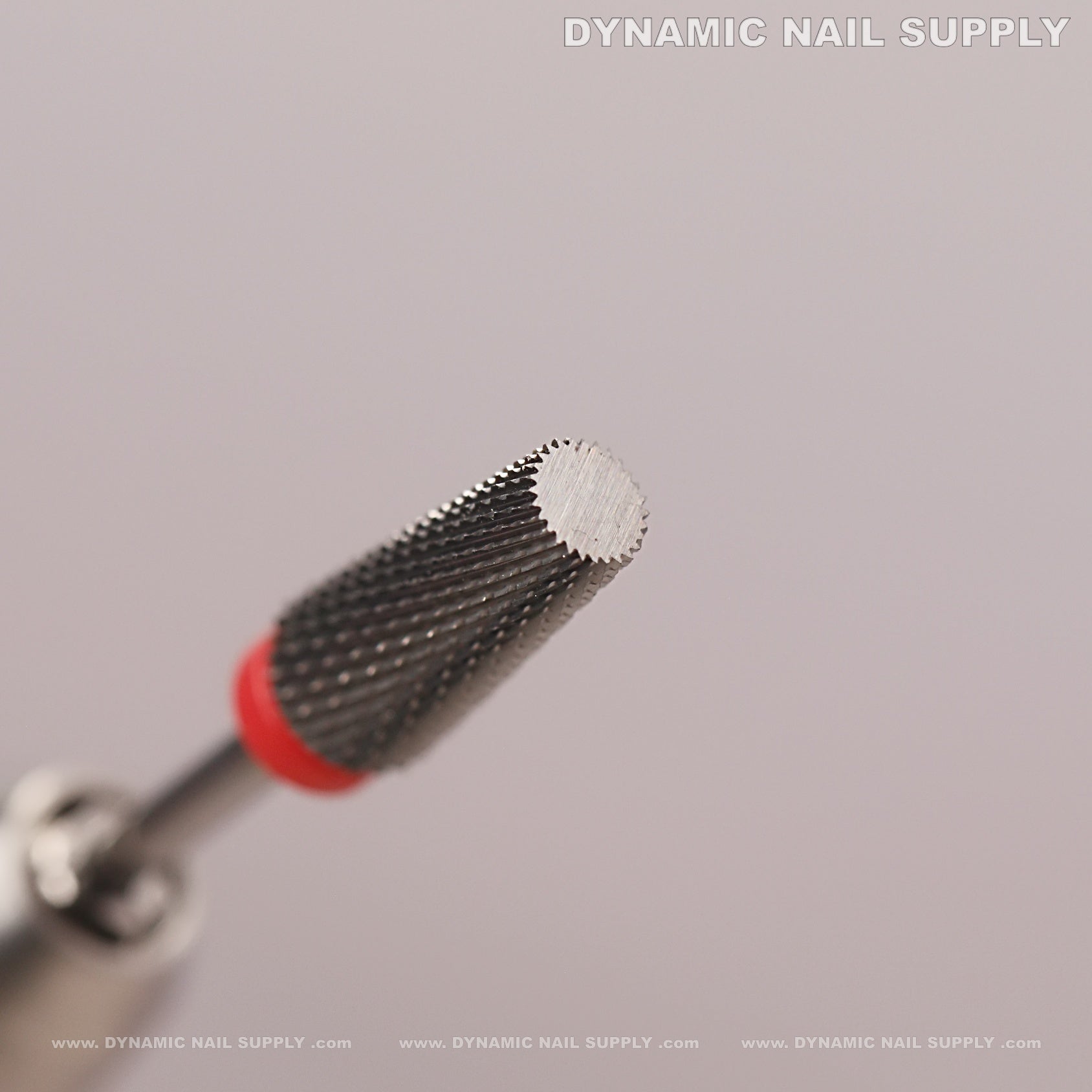 5-in-1 Fine Silver Tapered Flat-Top Carbide Nail Drill Bit - Sealing Cuticle and Smooth Out Acrylic