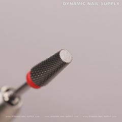 5-in-1 Fine Silver Tapered Flat-Top Carbide Nail Drill Bit - Sealing Cuticle and Smooth Out Acrylic