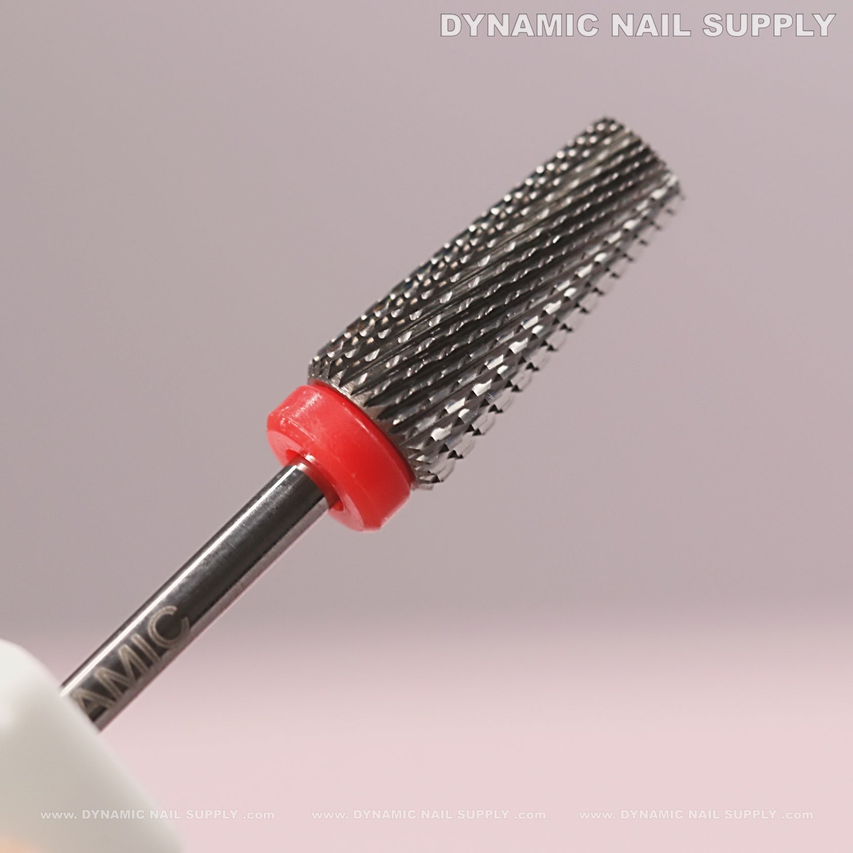 5-in-1 Fine Silver Tapered Flat-Top Carbide Nail Drill Bit - Sealing Cuticle and Smooth Out Acrylic