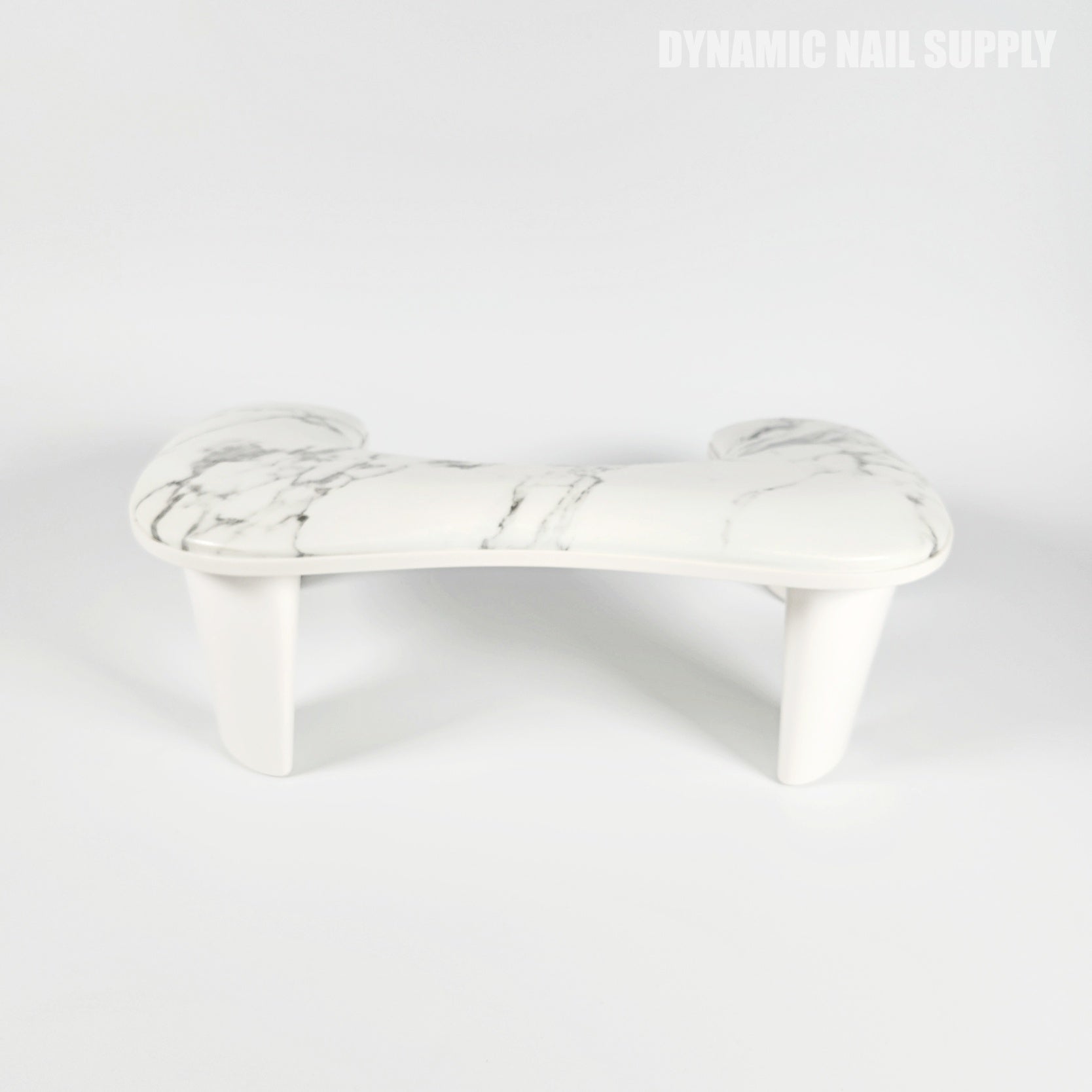 (White Marble) U-SHAPE Microfiber Leather Armrest with Cushion Pillow for Pedicure Manicure (Reposabrazos Para Manicura)