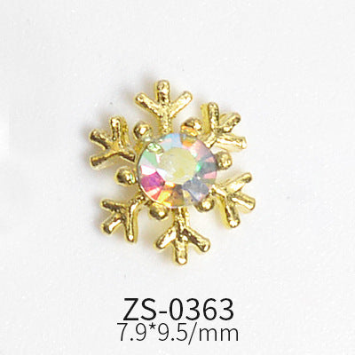 24pcs Snowflake Charms for Winter and Christmas nails art design