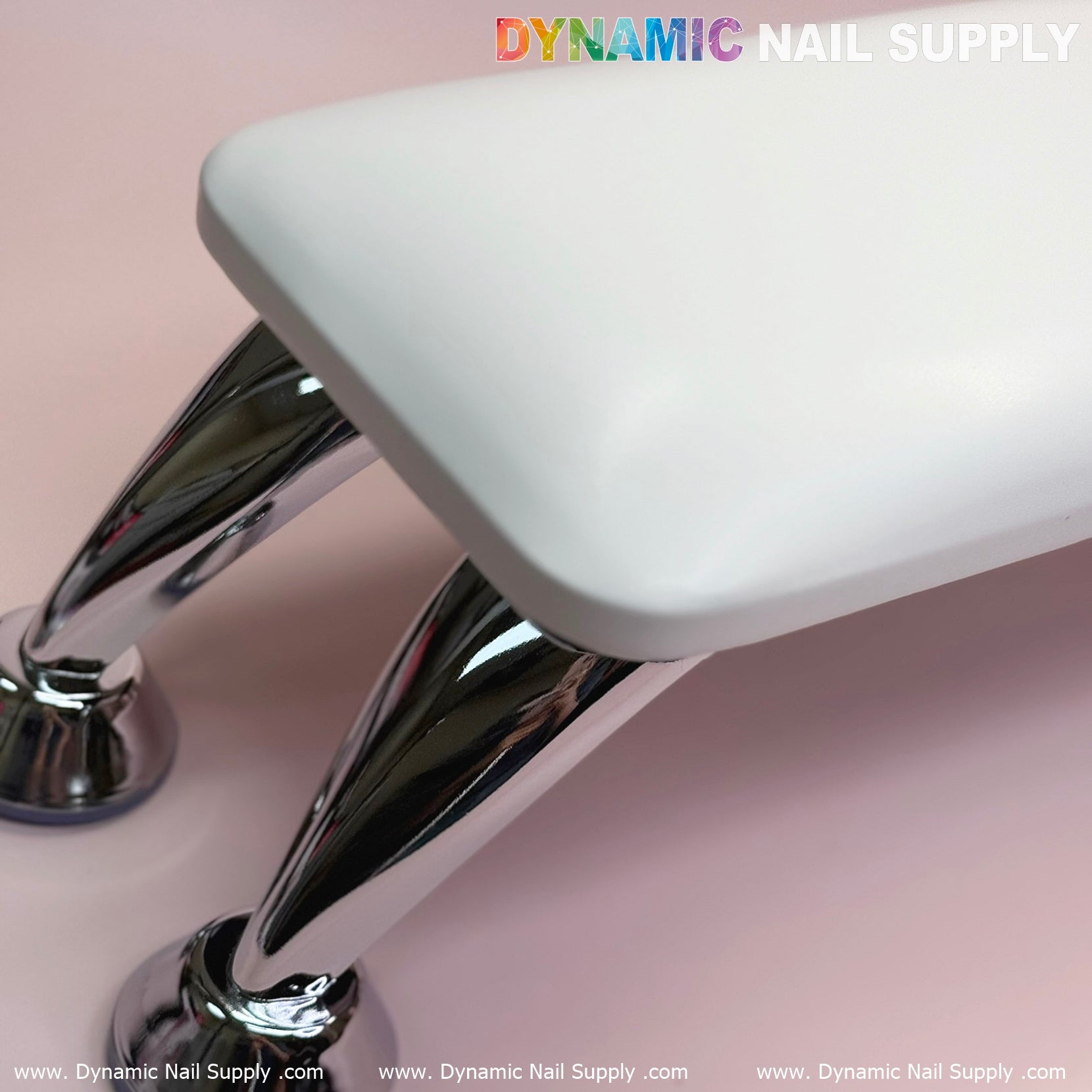 (White) Microfiber Leather Armrest with Cushion Pillow for Pedicure Manicure (Reposabrazos Para Manicura)
