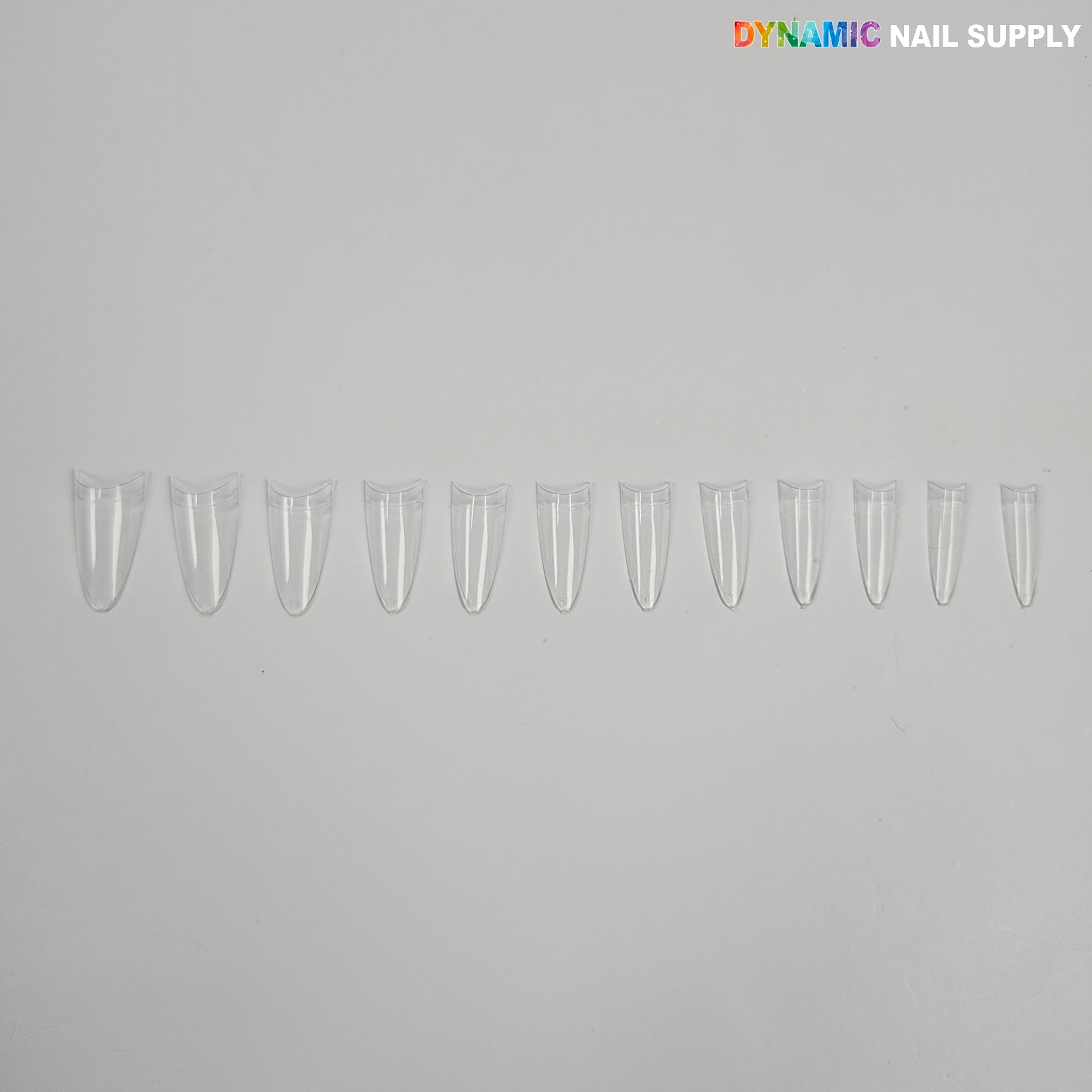 (New 2026) Medium Almond Extension Nail Tips - Half Cover - Box of 500 pcs (Short Stiletto)
