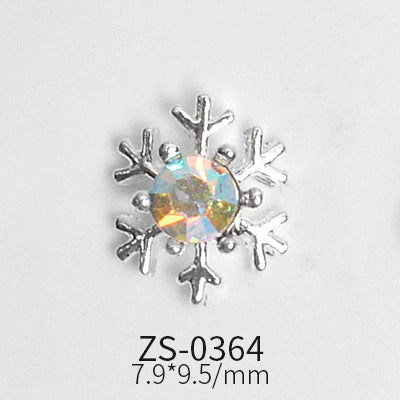 24pcs Snowflake Charms for Winter and Christmas nails art design