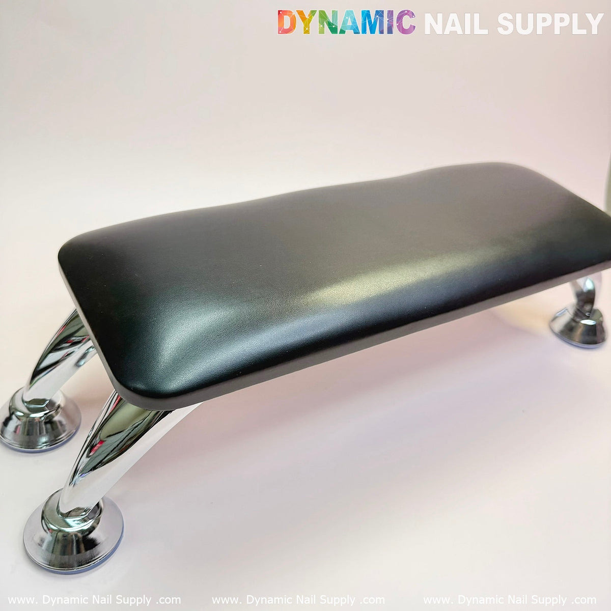 (Black) Microfiber Leather Armrest with Cushion Pillow for Pedicure Manicure (Reposabrazos Para Manicura)