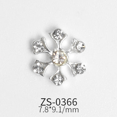 24pcs Snowflake Charms for Winter and Christmas nails art design