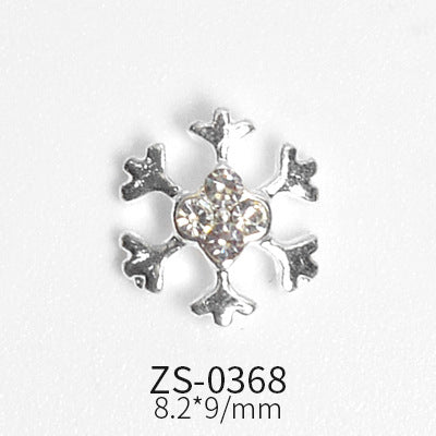 24pcs Snowflake Charms for Winter and Christmas nails art design
