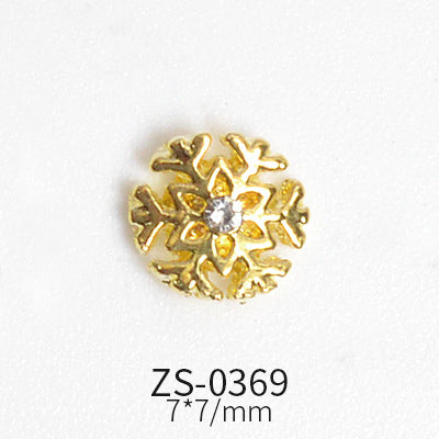 24pcs Snowflake Charms for Winter and Christmas nails art design