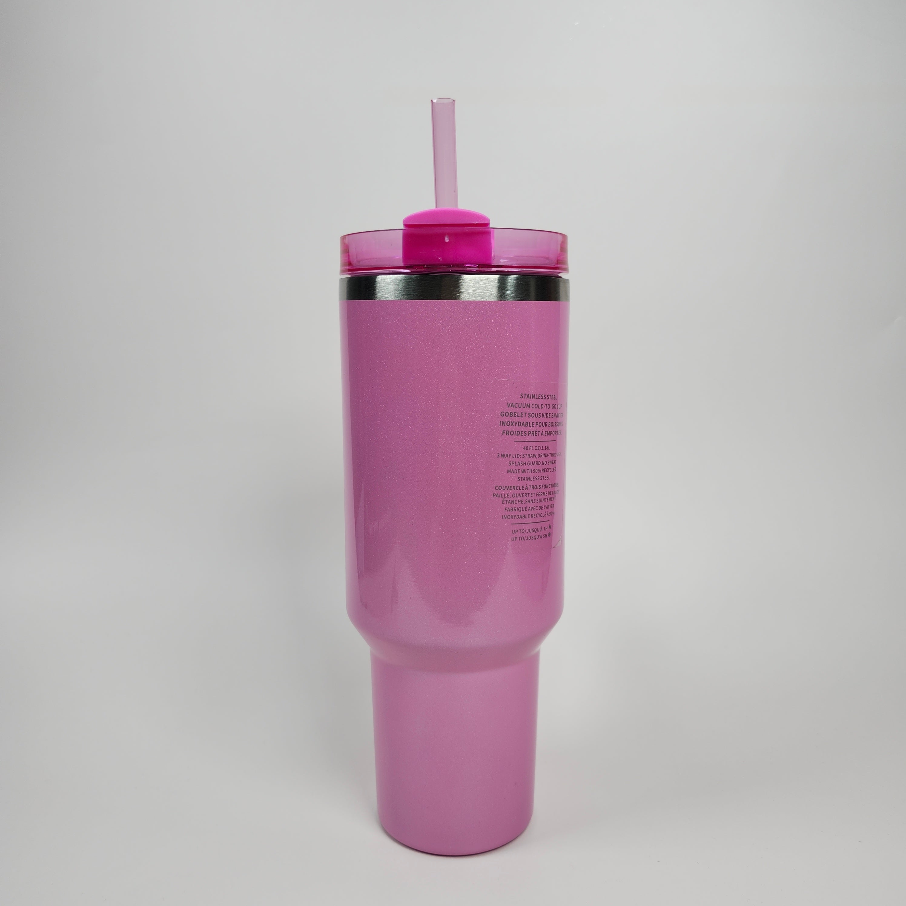 (Light Pink) Stainless Steel Tumbler (40oz)