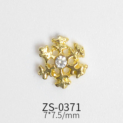 24pcs Snowflake Charms for Winter and Christmas nails art design