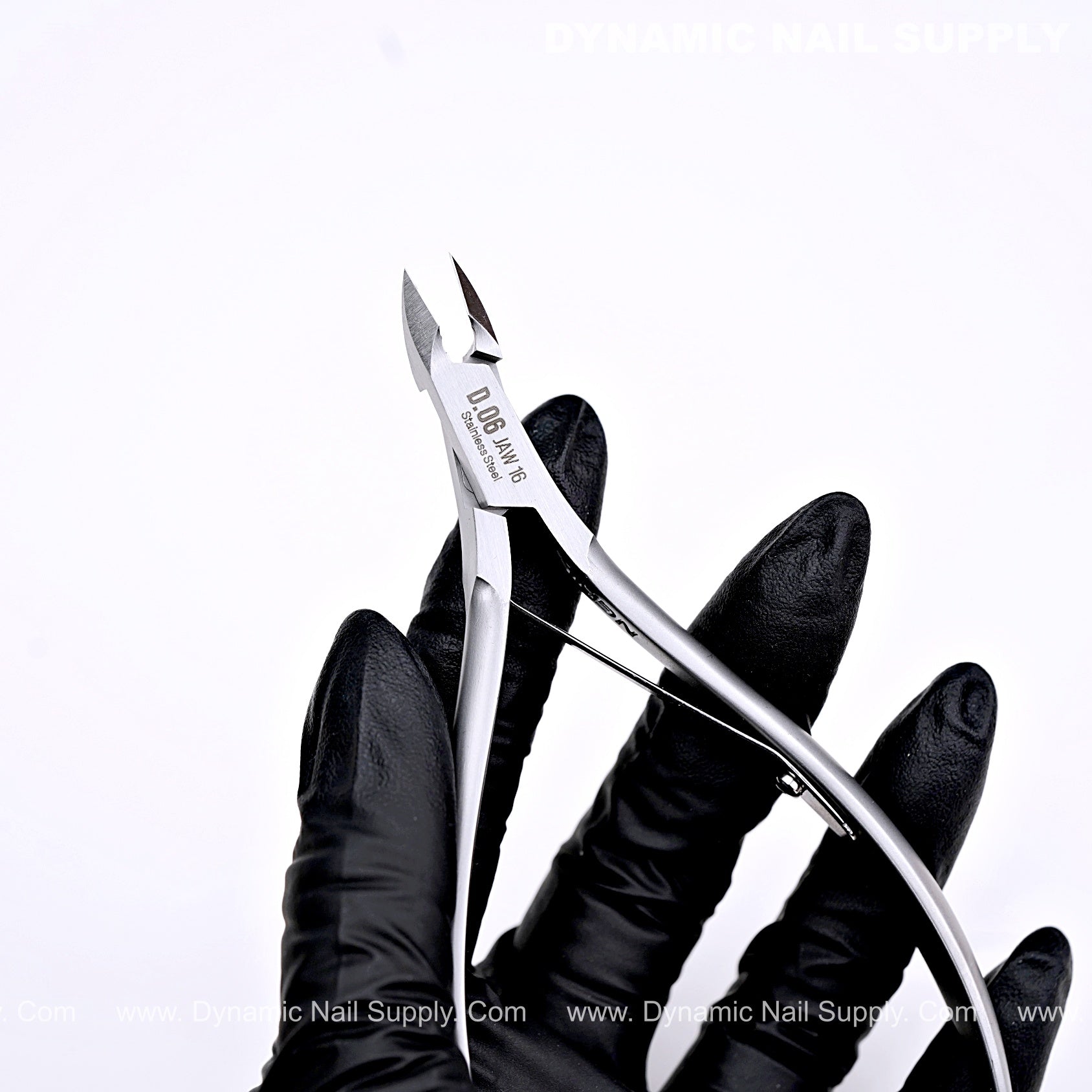 D06 - Jaw 16 - Professional Nail Nippers – Full Jaw Sharp Cuticle Cutter for Salon or Home Use
