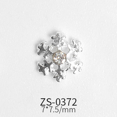 24pcs Snowflake Charms for Winter and Christmas nails art design