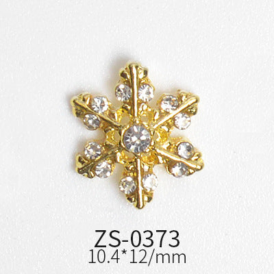 24pcs Snowflake Charms for Winter and Christmas nails art design