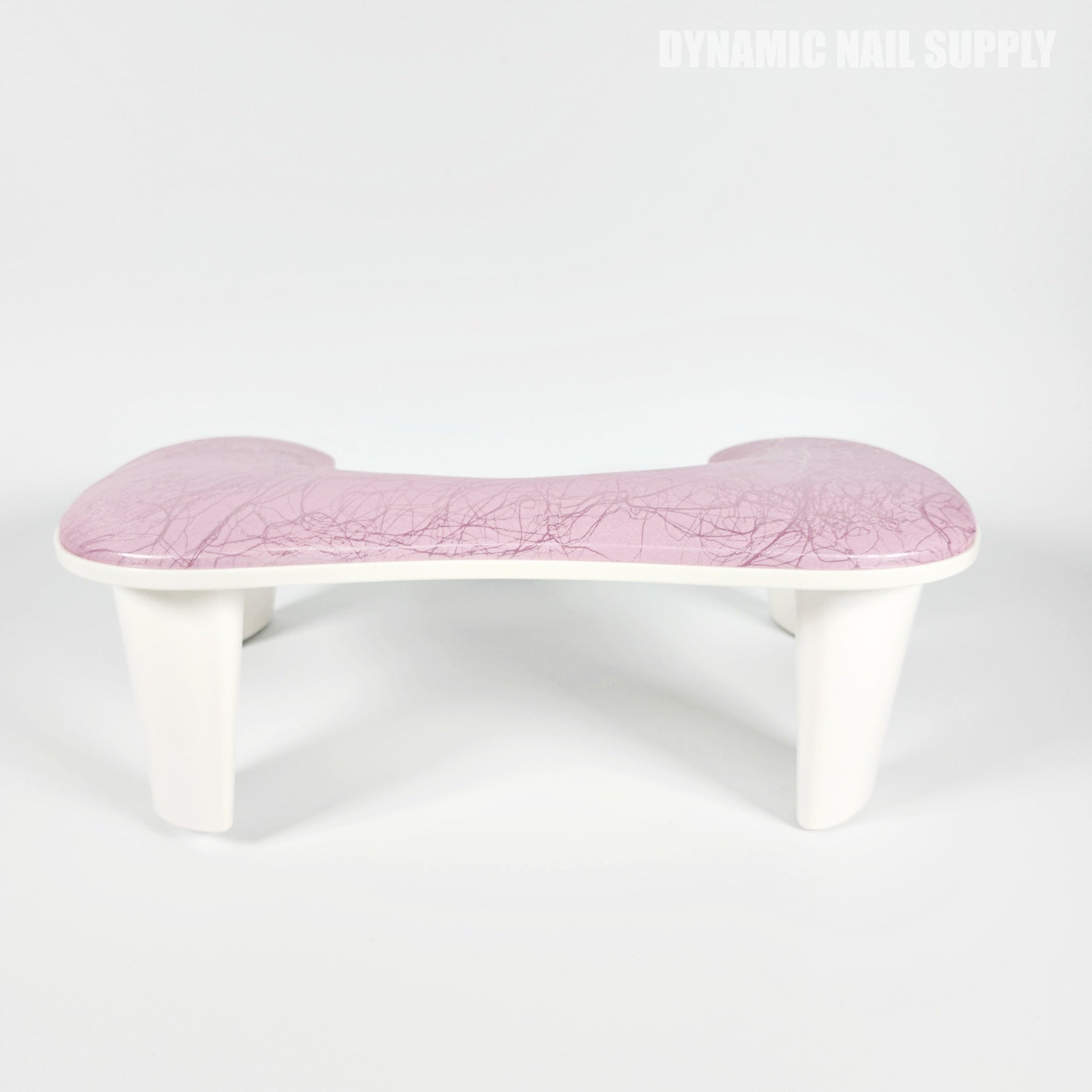 (Pink Marble) U-SHAPE Microfiber Leather Armrest with Cushion Pillow for Pedicure Manicure (Reposabrazos Para Manicura)