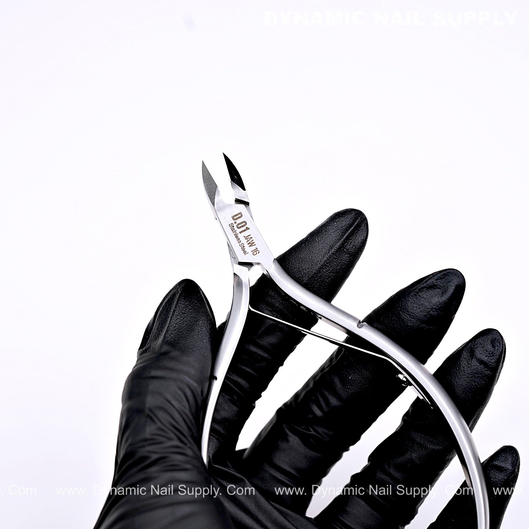 D01 - Jaw 16 - Manicure Stainless Steel Cuticle Nippers with Precision Full Jaw Trimmer Blade