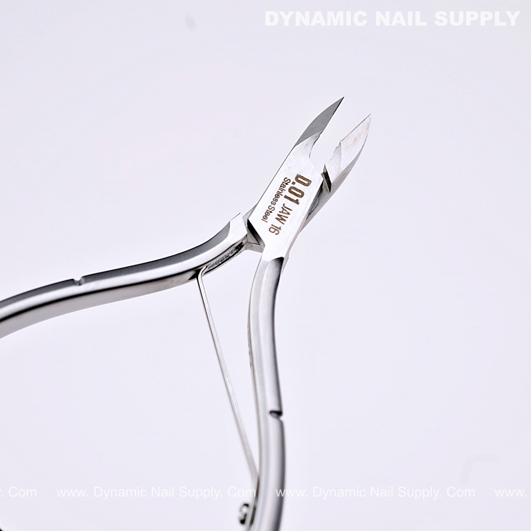 D01 - Jaw 16 - Manicure Stainless Steel Cuticle Nippers with Precision Full Jaw Trimmer Blade