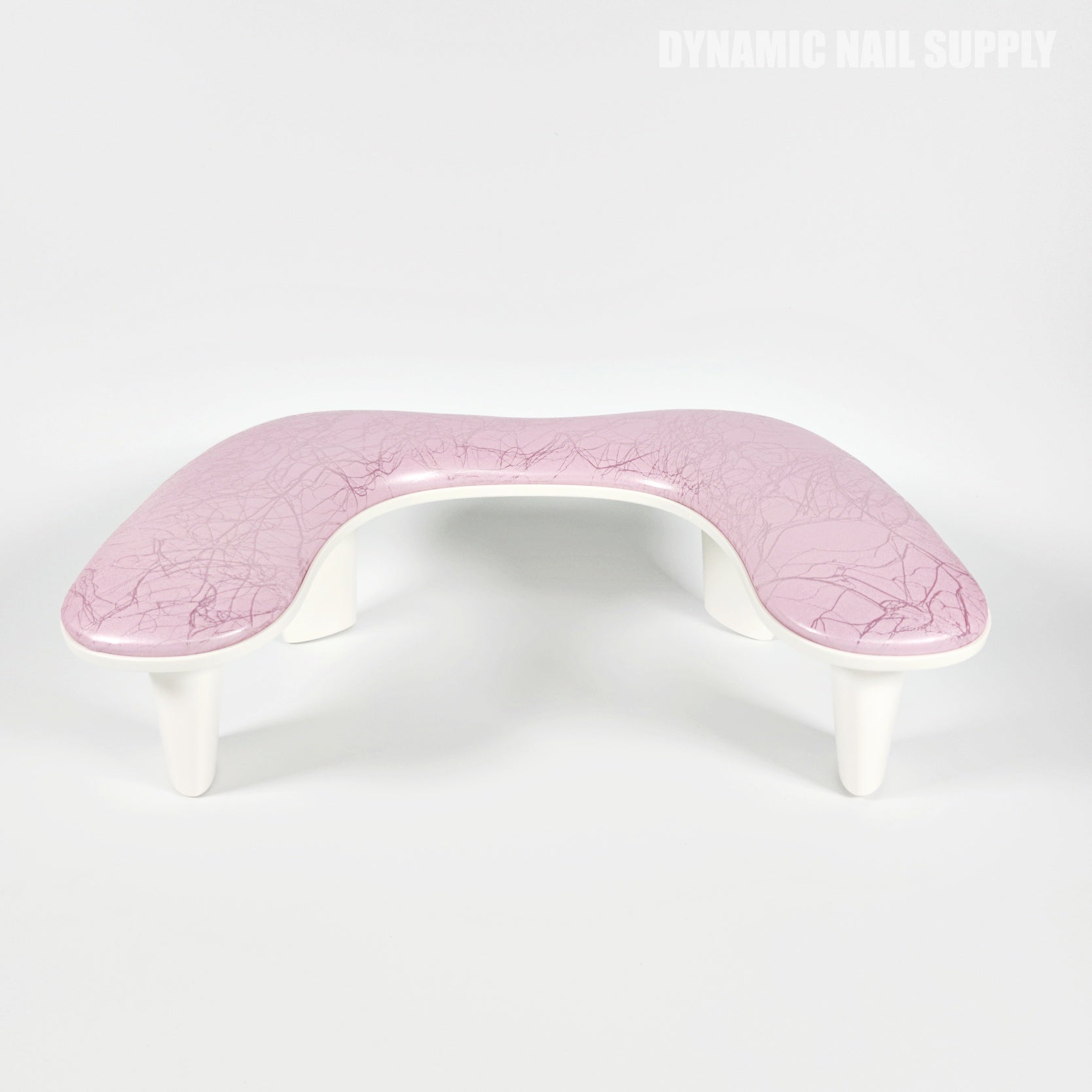 (Pink Marble) U-SHAPE Microfiber Leather Armrest with Cushion Pillow for Pedicure Manicure (Reposabrazos Para Manicura)