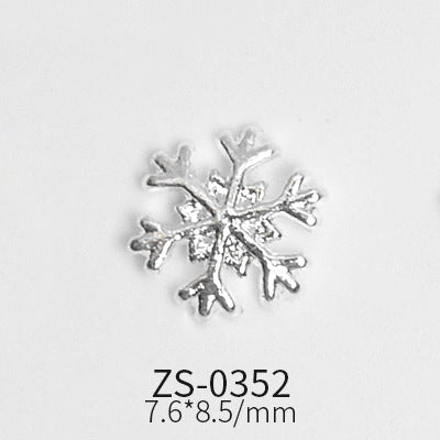 24pcs Snowflake Charms for Winter and Christmas nails art design