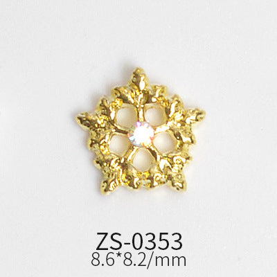 24pcs Snowflake Charms for Winter and Christmas nails art design