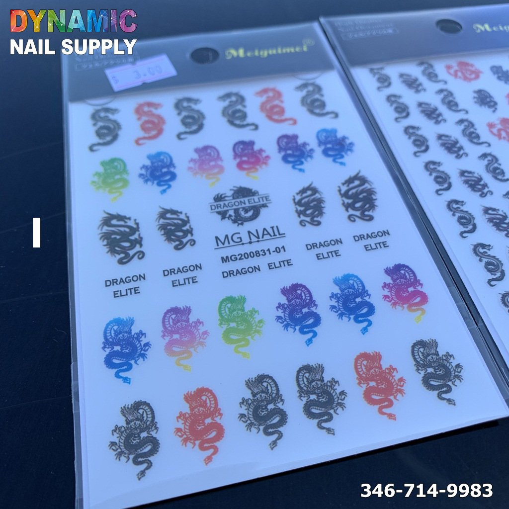 Chinese Dragon Sticker for Nail Art Design