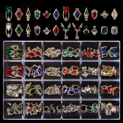 120 pcs Trending Nail Charms set / Crystal Gems for Nails art design and decoration