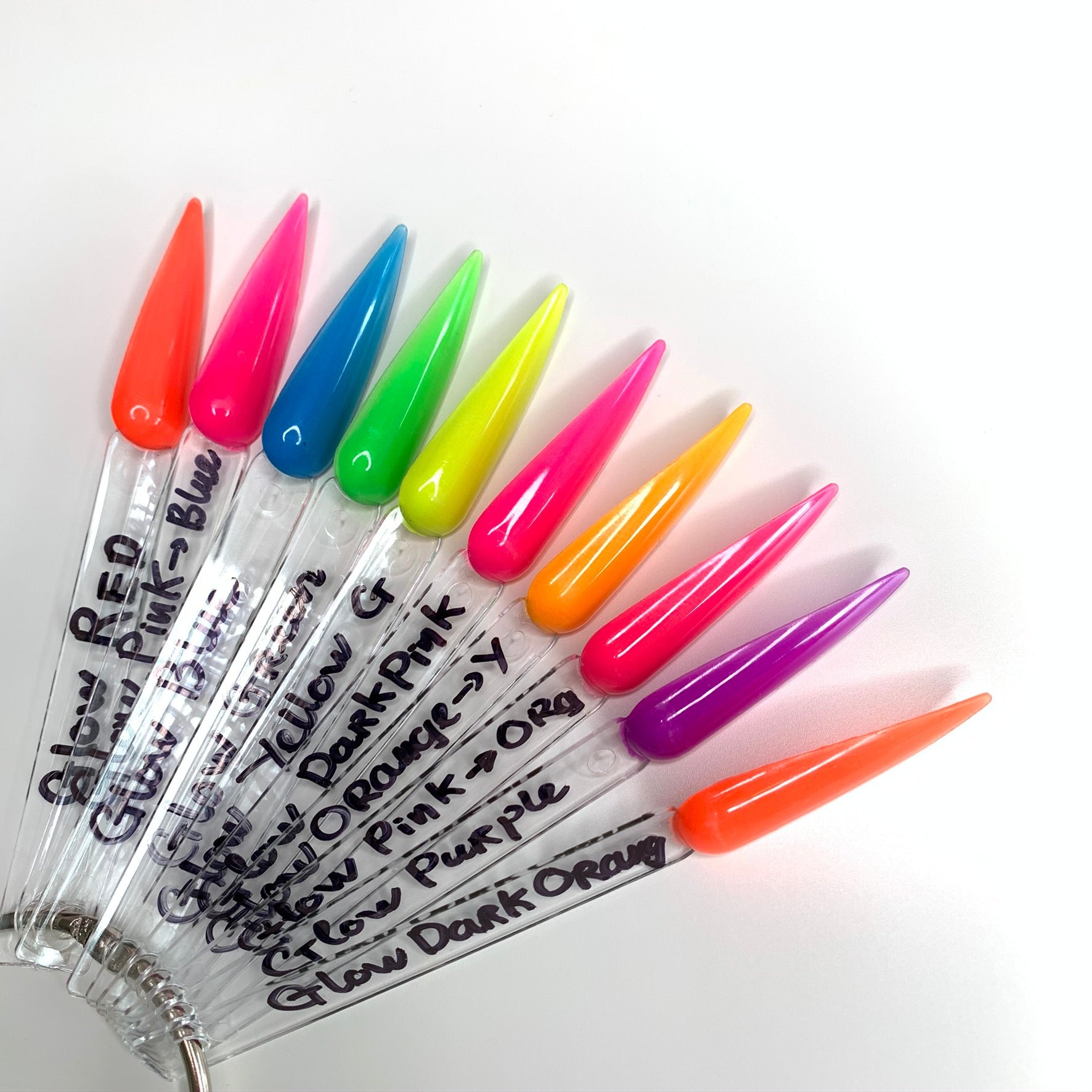 Colored GLOW IN THE DARK Acrylic & Dipping Powder For Nails