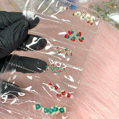 30 pcs Charm for Christmas nails (Socks, Candy, Snowman)