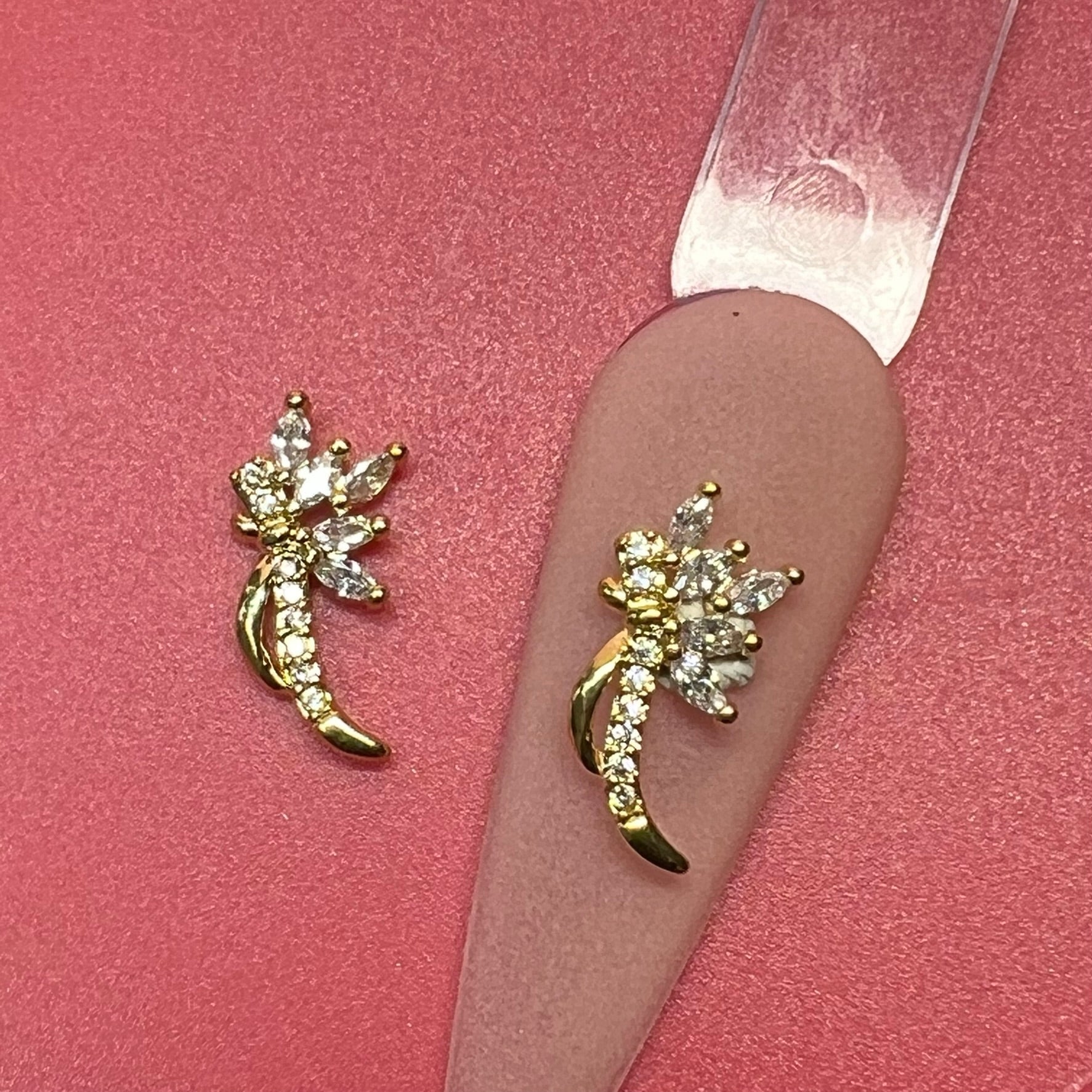 2 pcs 3D Metal Charm for Nails Art Design