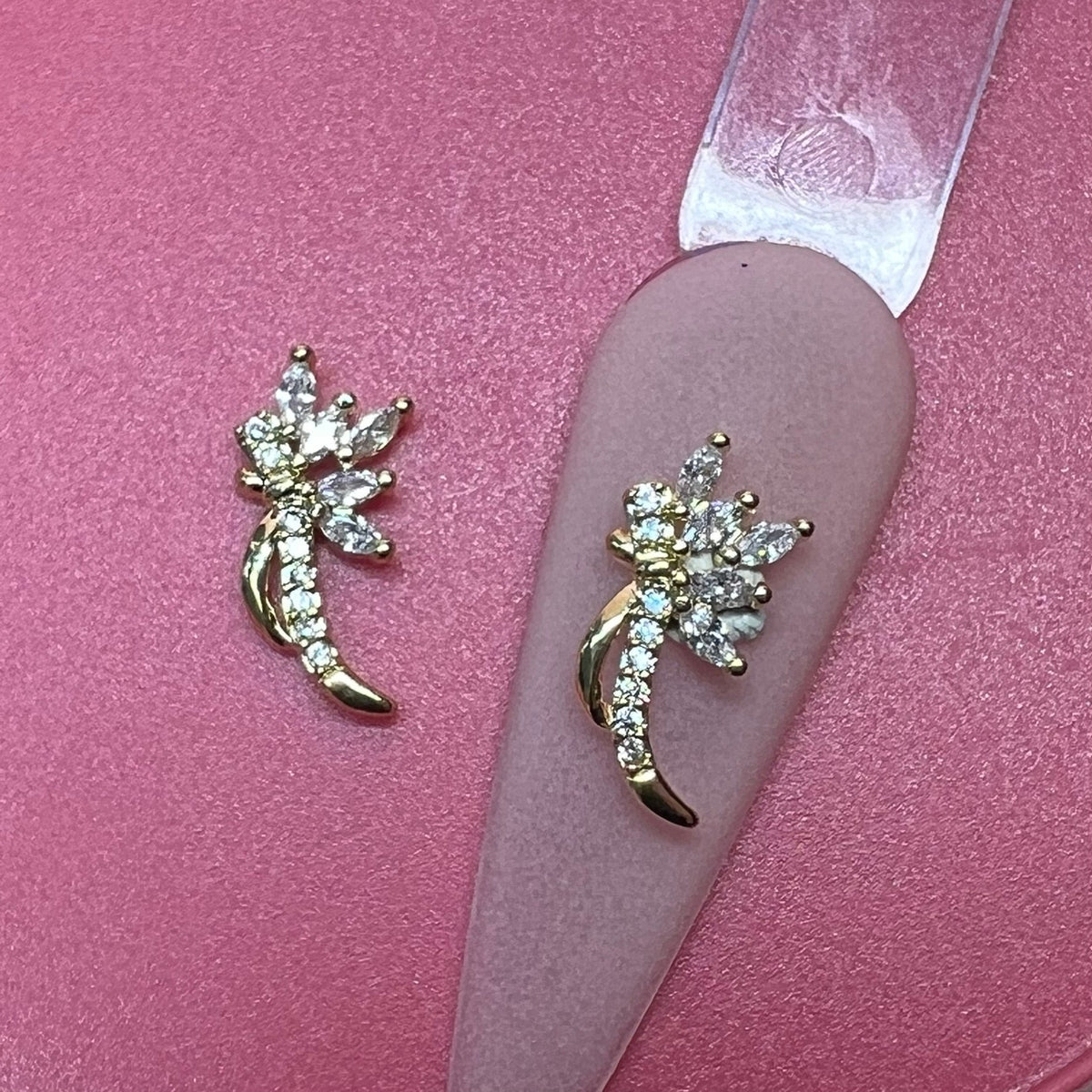 2 pcs 3D Metal Charm for Nails Art Design