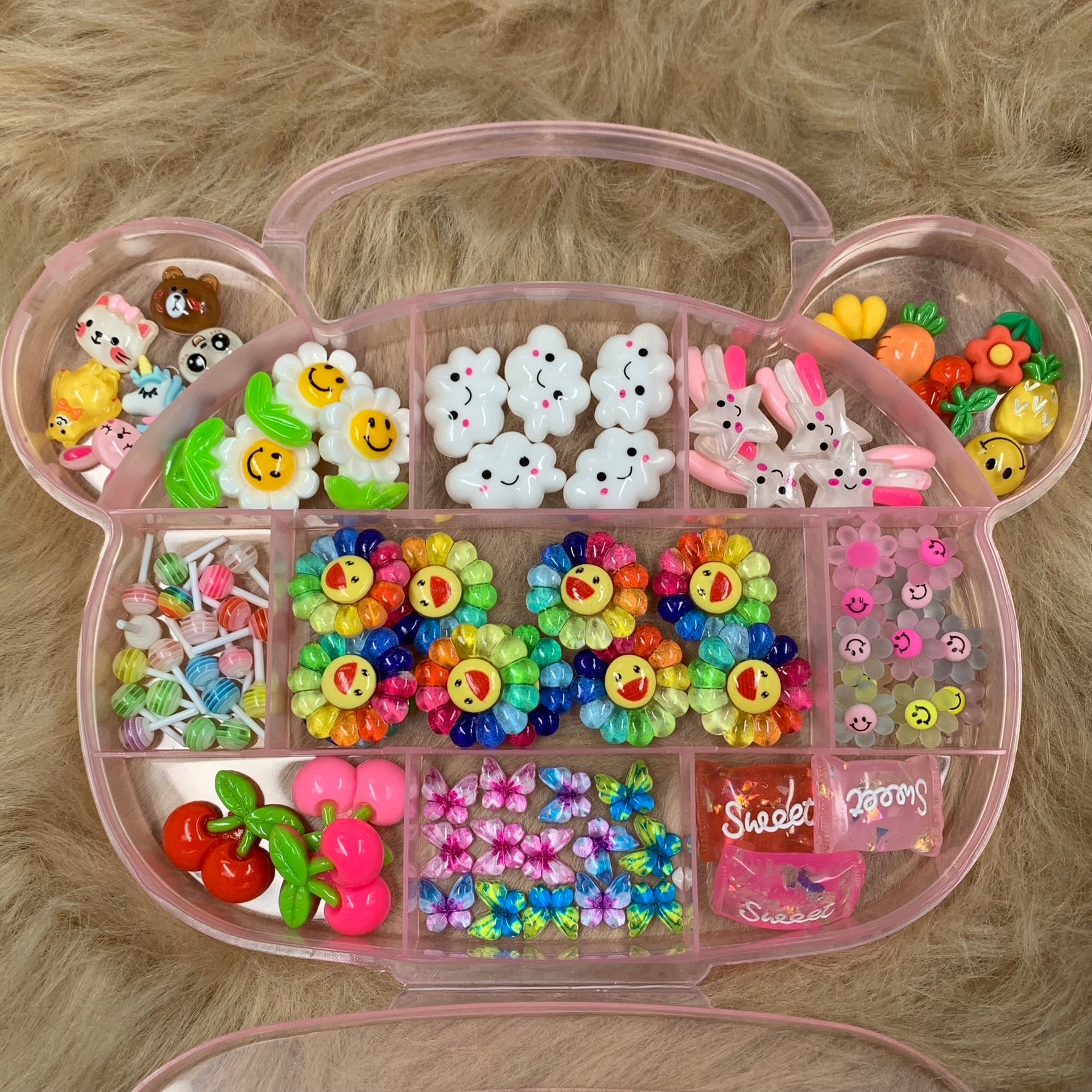 75 pcs 3D Cartoon Icon and Cartoon Characters Nail Charms for Cute nails design