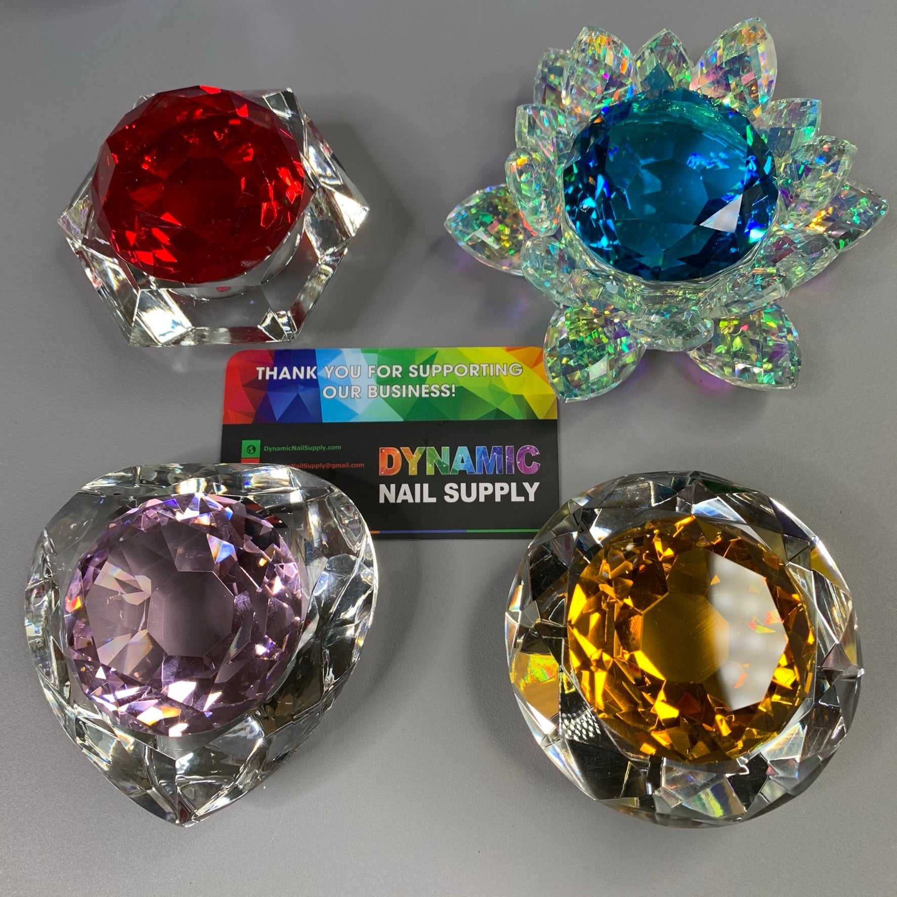 CRYSTAL DAPPEN DISH - HEXAGON - ROUND - HEART - LOTUS SHAPE