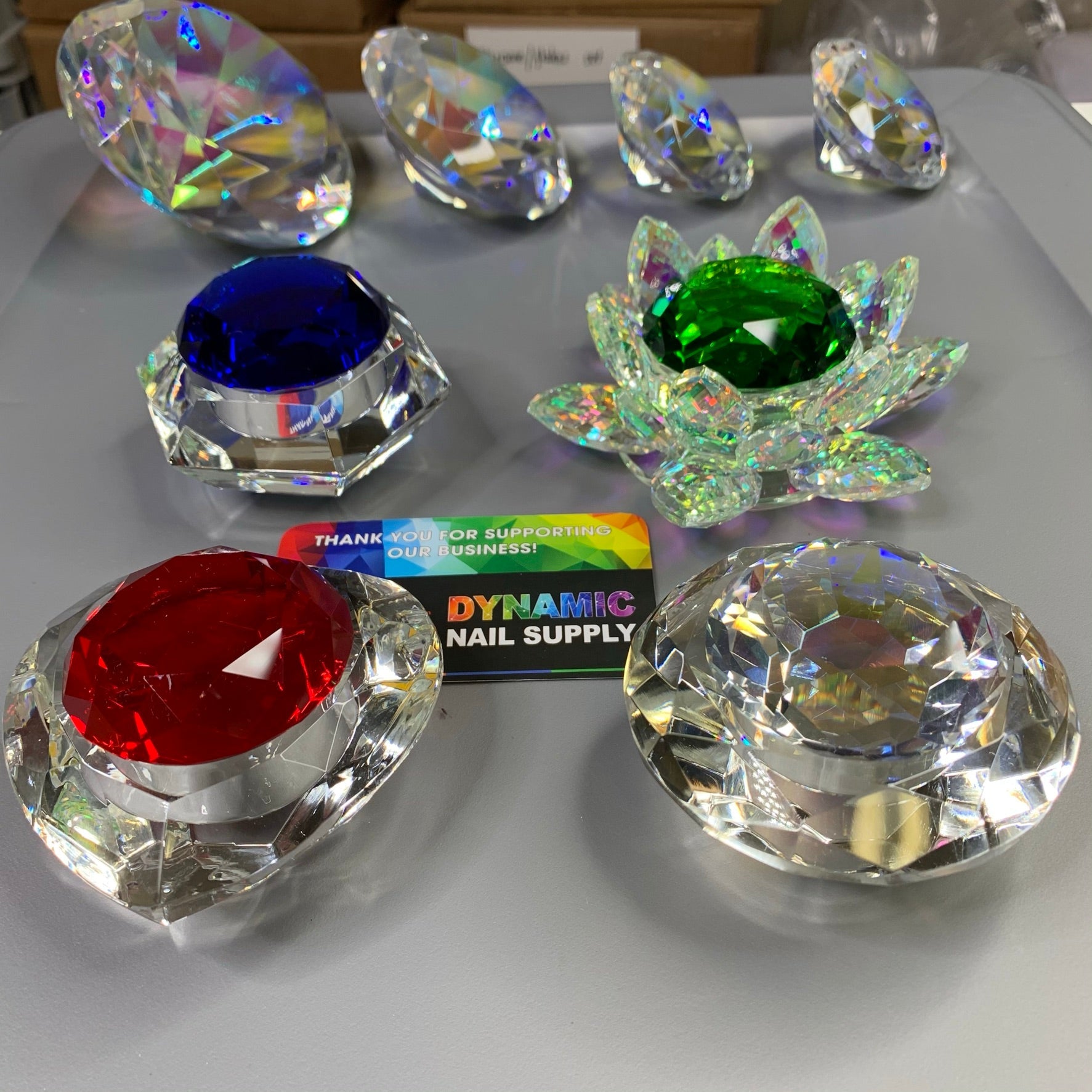 CRYSTAL DAPPEN DISH - HEXAGON - ROUND - HEART - LOTUS SHAPE