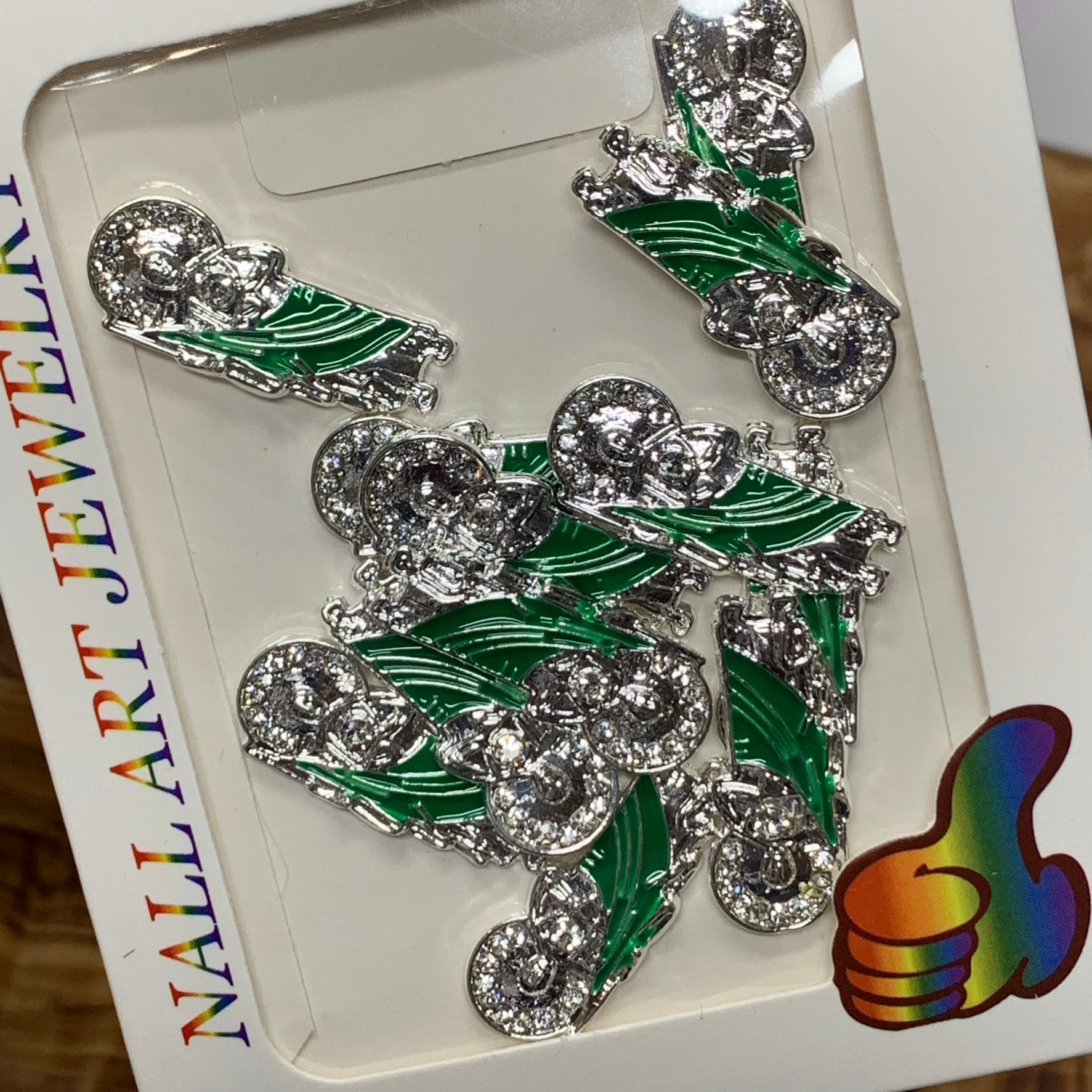 12 pcs Religious charm for vintage nails art design (San Judas / Silver color)