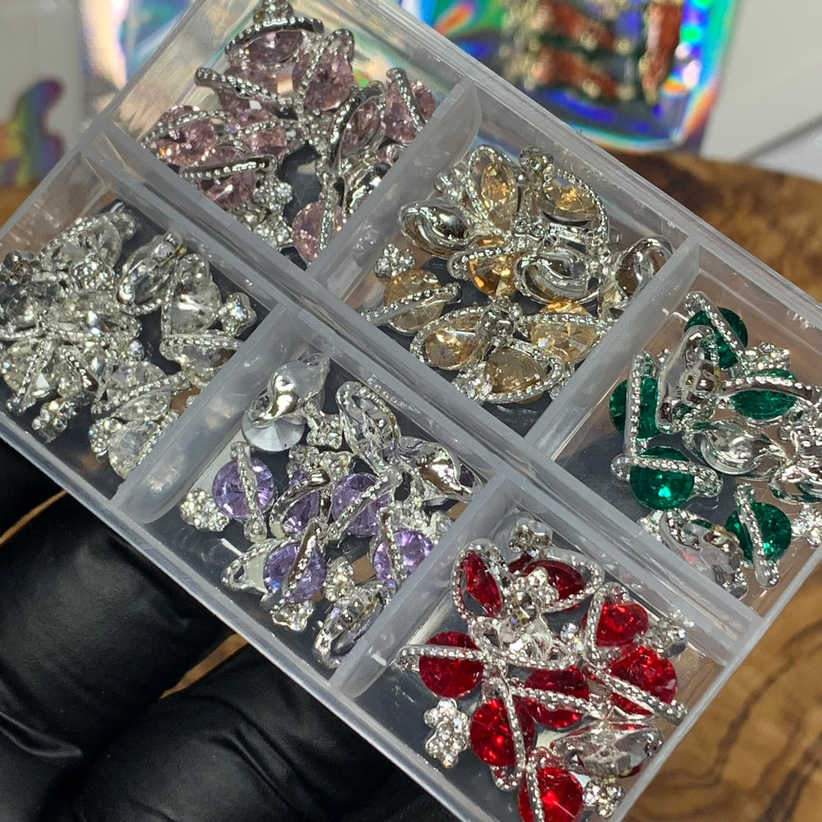 60 pcs Planet Charm for Nails art designer (Trending Global shape charms)