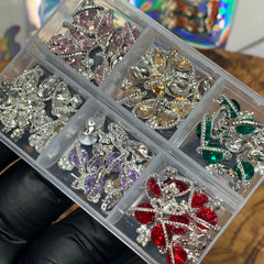 60 pcs Planet Charm for Nails art designer (Trending Global shape charms)