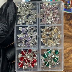 60 pcs Planet Charm for Nails art designer (Trending Global shape charms)