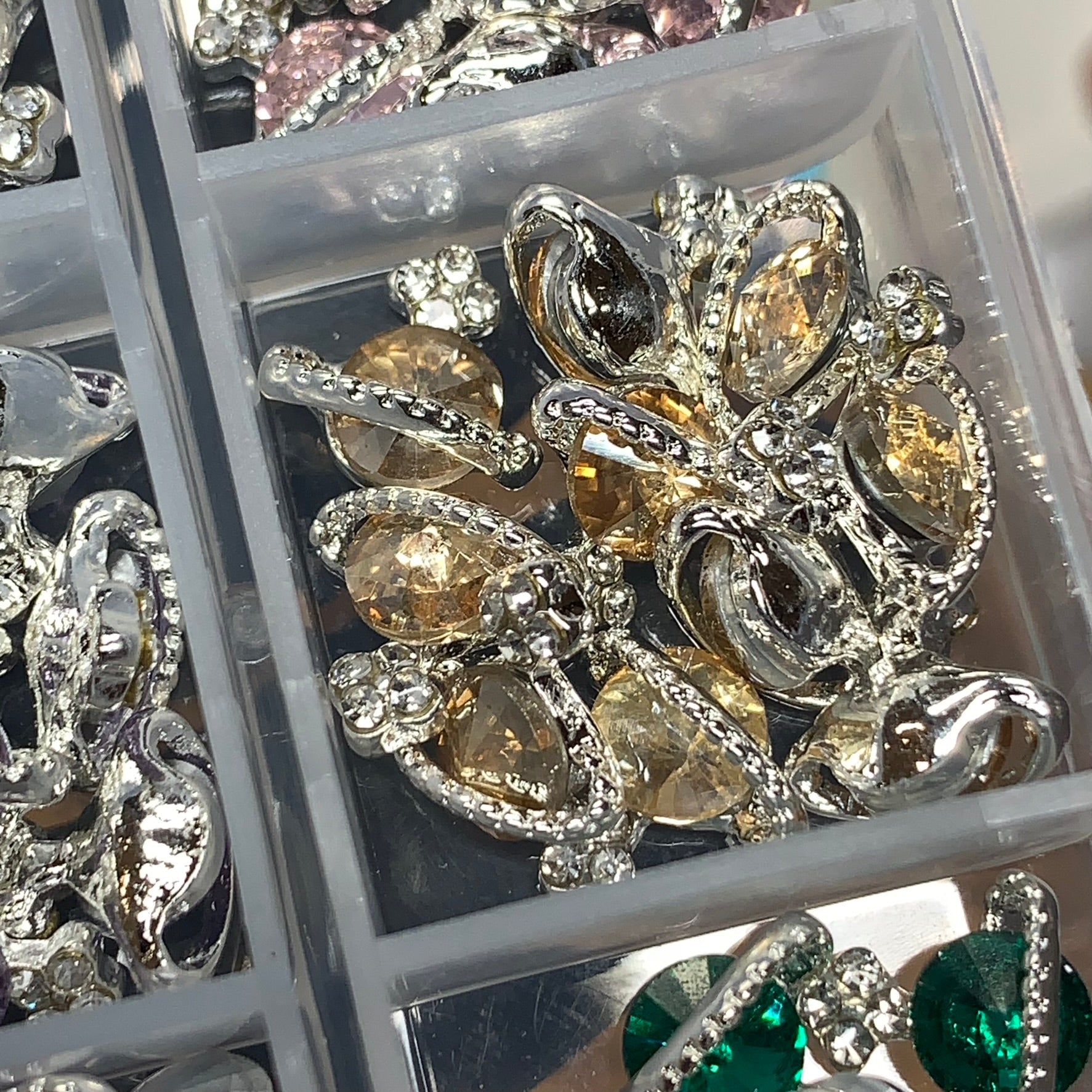 60 pcs Planet Charm for Nails art designer (Trending Global shape charms)