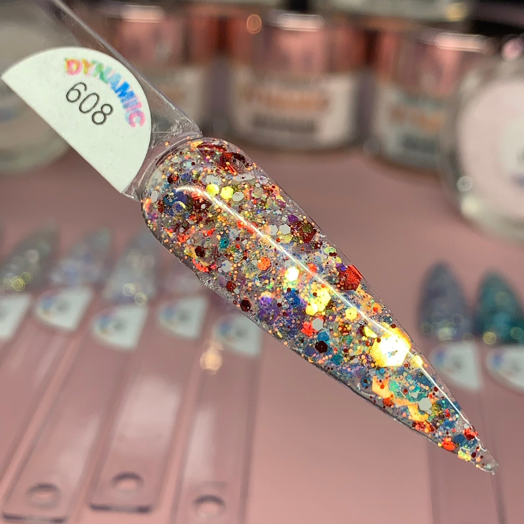 "Everything Sparkle" Acrylic Powder Collection (Valentine's Colors) All Glitter Acrylics