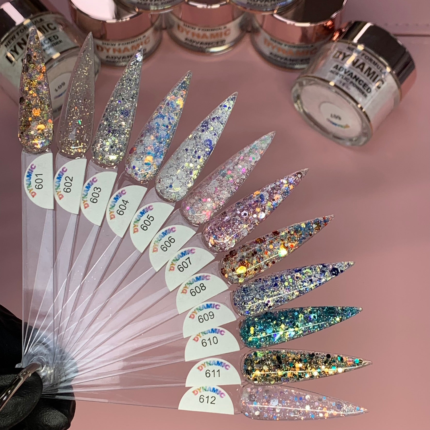 "Everything Sparkle" Acrylic Powder Collection (Valentine's Colors) All Glitter Acrylics