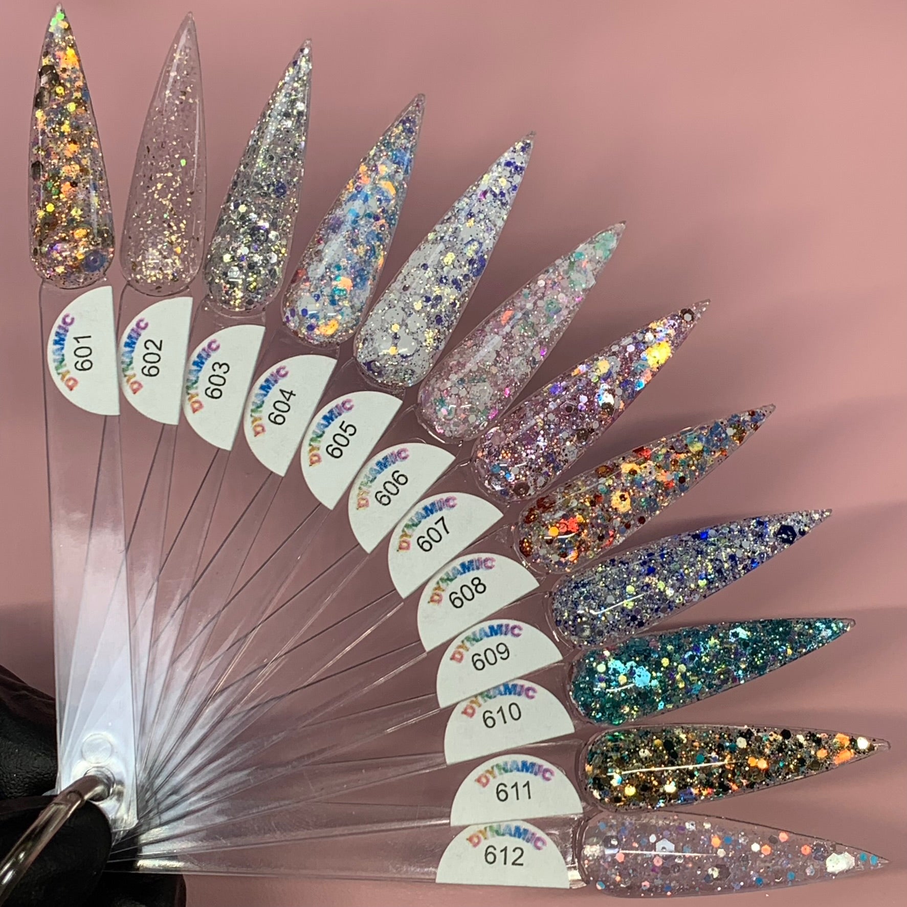 "Everything Sparkle" Acrylic Powder Collection (Valentine's Colors) All Glitter Acrylics