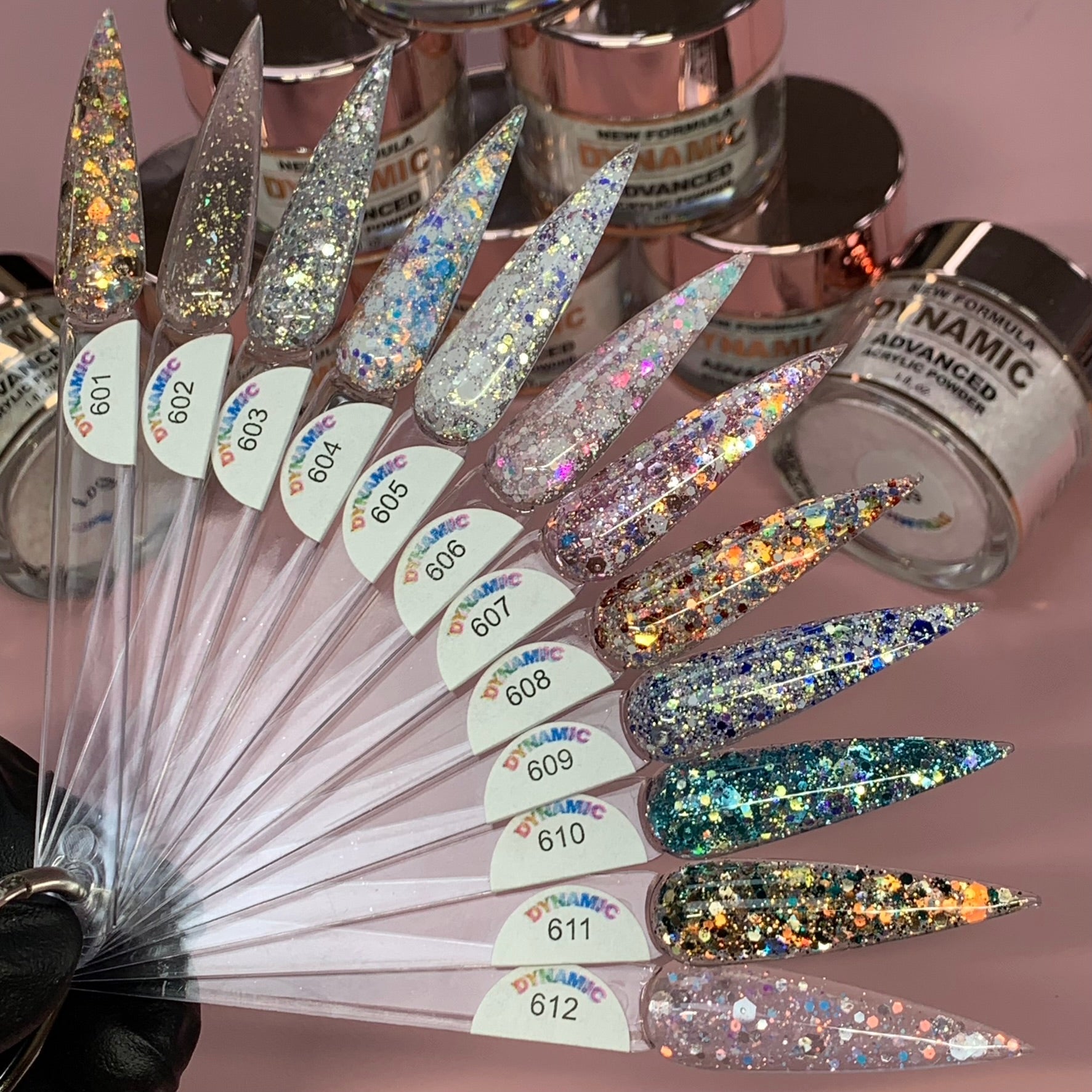 "Everything Sparkle" Acrylic Powder Collection (Valentine's Colors) All Glitter Acrylics