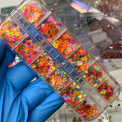 Colorful Mixed Shape Glitters / Sequins (SKU: 8933) for Nail art designs