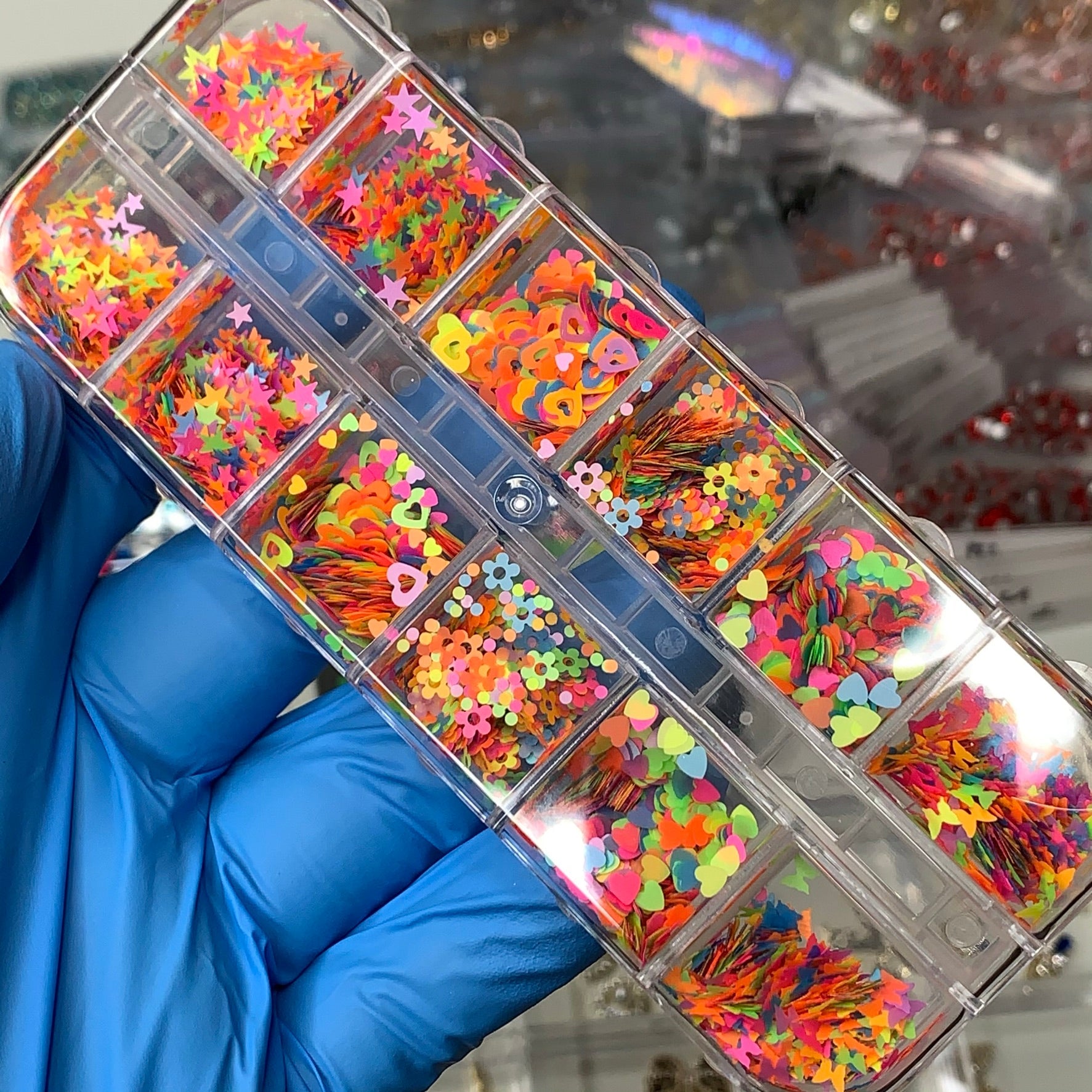 Colorful Mixed Shape Glitters / Sequins (SKU: 8933) for Nail art designs